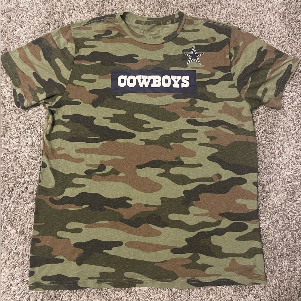 Dallas Cowboys Camo Caudron T-Shirt